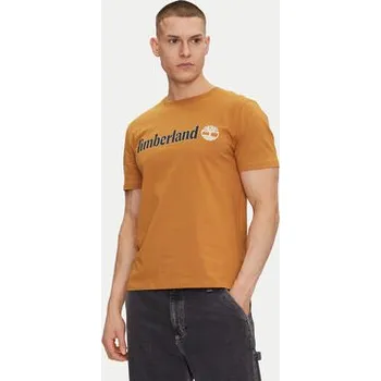 Pánské tričko Timberland T-Shirt TB0A5UPQ Béžová Regular Fit XXL
