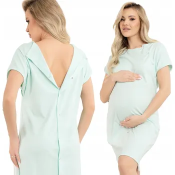 Dámská noční košile TĚHOTENSKÉ NOČNÍ NA KOJENÍ S DRUKY 4XL