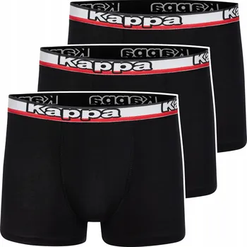 Boxerky Značkové boxerky Kappa slipy pánské bavlněné sportovní 2ks černé XXL