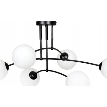 Emibig PREGOS 6 BLACK Stropní Svítidlo / stropní svítidlo Ocel lakovaná sklo Černá 1