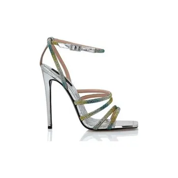 Dámská móda PHILIPP PLEIN Sandály 9887 Stříbrná 41