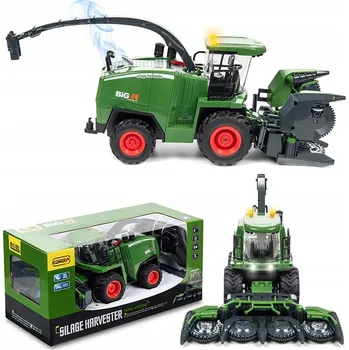 RC model auta Dálkově ovládaný kombajn RC hračka na dálkové ovládání zelený dým světlo zvuk