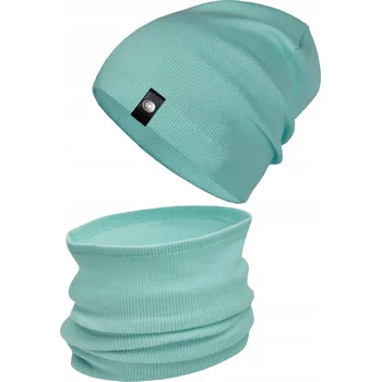 Čepice Mátový komplet ČEPICE + NÁKRČNÍK tuba PRUH podzim jaro vel. 48-56