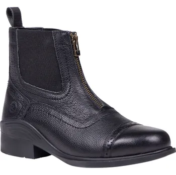 Jezdecká obuv QHP Pérka kožená Jakarta QHP, pro dospělé, černá 36