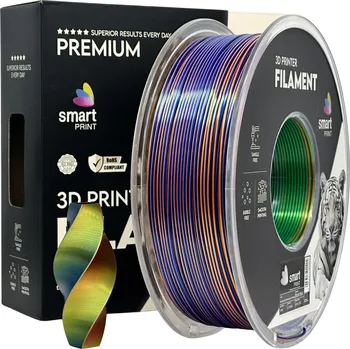 Filament Smart Print Filament SILK PLA TRI COLOR orange blue green 1.75mm 1kg
