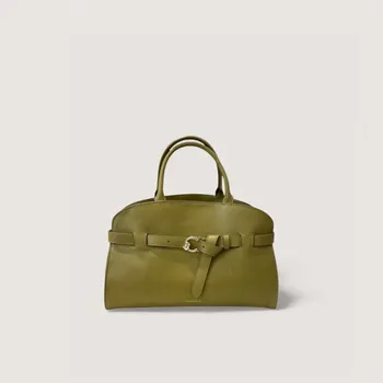 Kabelka COCCINELLE SABINE MEDIUM KOŽENÁ KABELKA SEAGRASS SS26