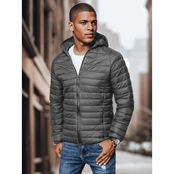 Pánská bunda přechodná TX4407 Barva: Tmavě Šedá, Velikost: 2XL