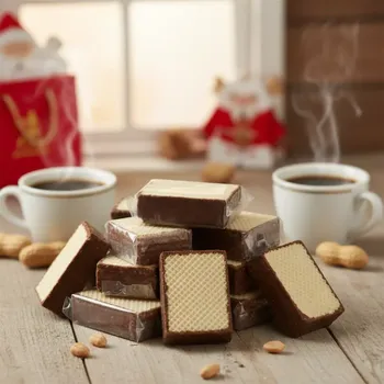 Čokoládová tyčinka Arašídové oplatky 600 g – křupavé oplatky s arašídovou náplní v kakaové polevě (Oplatky arašídové bočně máčené 600g Jednotlivě balené)