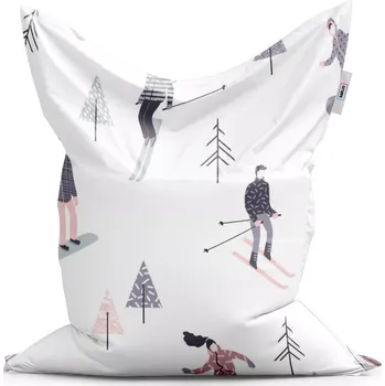 Sedací pytel Sablio Sedací vak Classic Lyžaři - 150x100 cm