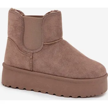 Dívčí sněhule Dámské sněhule s elastickou vsadkou Kiora – khaki Velikost: 38