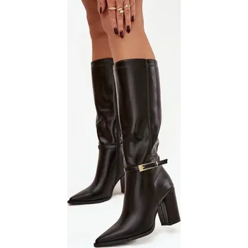 Dámské kozačky Kozačky na podpatku model 221159 Step in style 39