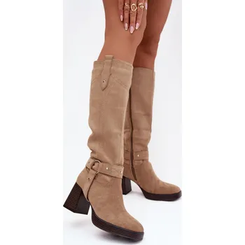 Dámské kozačky Kozačky na podpatku model 221526 Step in style 37