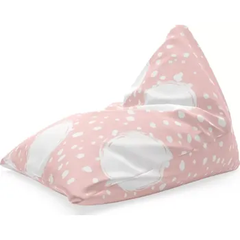 Sedací pytel Sablio Sedací vak Triangl Bílé fleky: 120 x 100 x 100 cm
