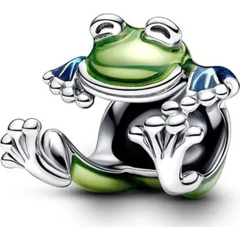 Přívěsek Přívěsek STŘÍBRO 925 Charms Korálek Zelená Žába