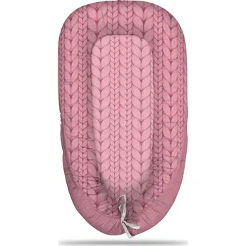 Hnízdečko pro miminko Sablio Hnízdečko pro miminko Růžové pletení