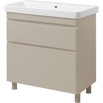 Koupelnový nábytek Lavedo Vivace Mokko 80 koupelnová skříňka s umyvadlem, VIV-TNB-2-D-80-MOKKO