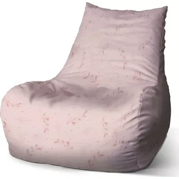 Sedací pytel Sablio Sedací vak Bean Růžové lístky: 100 x 90 x 45 cm