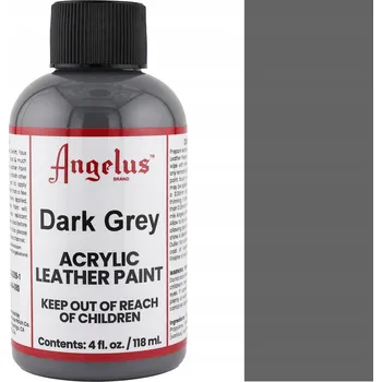 Přípravek pro údržbu obuvi Barva na kůži ANGELUS 118ml pro customizaci a renovaci obuvi 080 TMAVĚ ŠEDÁ