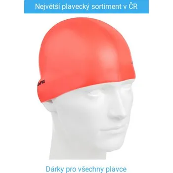 Plavecká čepice Mad Wave Neon Swim Cap Červená