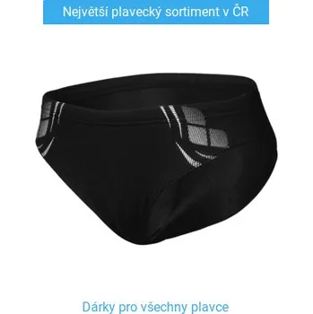 Chlapecké oblečení Arena Performance Poseidonia Briefs Boys Black/White 152cm