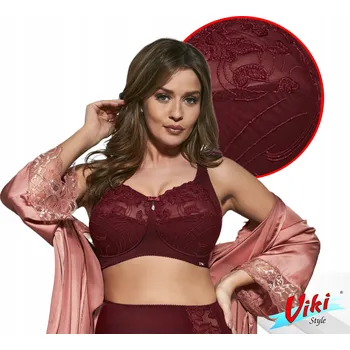 Podprsenka VIKI 584 Podprsenka VIOLA měkká velká ČERVENÉ VÍNO 75B