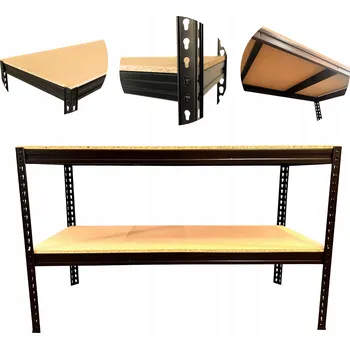 Dílenský regál Kovový skladový regál ePlatinum 90 x 150 x 60 cm, nosnost až 500 kg na polici