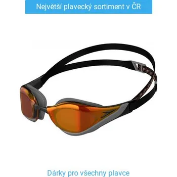 Plavecké brýle Plavecké brýle Speedo Fastskin Pure Focus Mirror Černo/oranžová