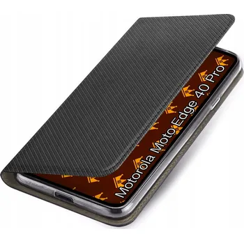 Pouzdro na mobilní telefon Flipové pouzdro Kingglass pro Motorola Edge 40 Pro, černé