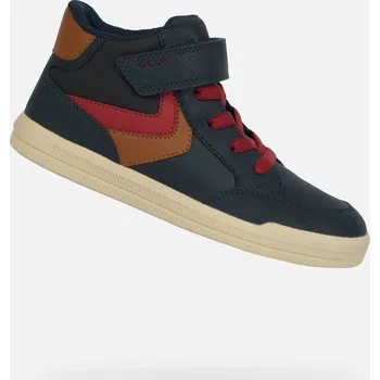 Chlapecká obuv Geox dětské kozačky textilní modré velikost 35