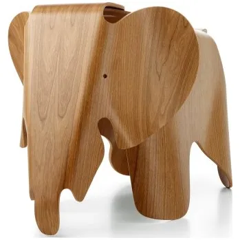 Taburet Eames Elephant plywood ořech