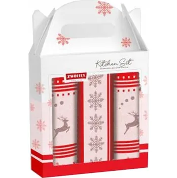 Utěrka Utěrka bavlna Zwoltex v balení 3 ks červená