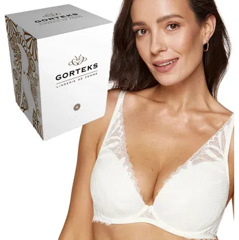 Podprsenka Gorteks push-up podprsenka bílá, velikost 80D