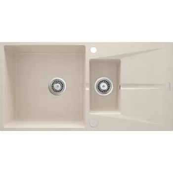 Granitový dřez Dřez granitový 1,5-komorový Deante béžový