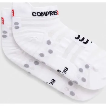 Pánské ponožky Ponožky Compressport Pro Racing Socks v4.0 Ultralight Run Low XU00051B bílá 00X, vel. 42/44
