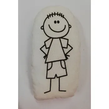 Polštář Vybarvovací polštářek - kluk - 13x8,5 cm