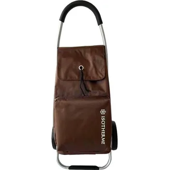 Nákupní taška Velká nákupní taška na kolečkách 50l Madisson A32034 hnědá