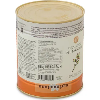 Krém pistáciový 25% k roztírání a plnění, Agrimontana 900 g/plechovka