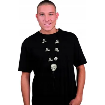 Náhrdelník PIRÁTSKÝ NÁHRDELNÍK S LEBKAMI PŘÍVĚSEK LEBKA CA235