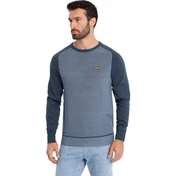 Pánský svetr Ombre svetr OM-SWSW-0121 modrý kulatý velikost XXL