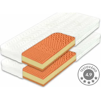 Matrace Tvrdší zdravotní matrace BEZVA BINGO HARD, 20cm, 120x200cm, 130kg, líná pěna