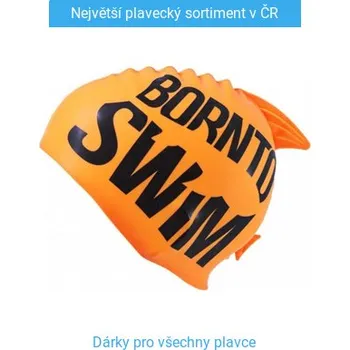 Plavecká čepice Dětská plavecká čepice BornToSwim Guppy Junior Swim Cap Oranžová