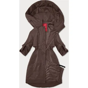 Dámská cargo bunda Dámská bunda s ohrnutými rukávy- hnědá, odstíny hnědé XXL (44)