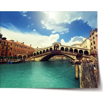 Plakát Sablio Plakát Ponte di Rialto - 60x40 cm