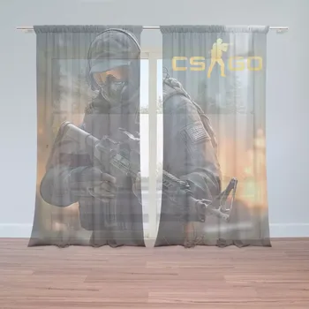 Záclona Sablio Záclony CS:GO Voják 2: 2ks 150x250cm