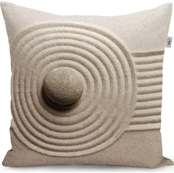 Polštář Sablio Polštář Otisk v písku - 50x50 cm