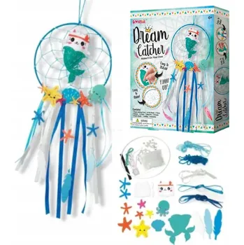 kreativní sada Zestaw Kreatywny DIY Łapacz Snów Syrena Kot pro vlastní výrobu