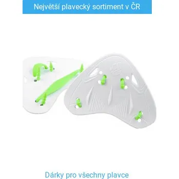 Plavecké rukavice Plavecké packy Mad Wave Finger Paddles Pro Bílá