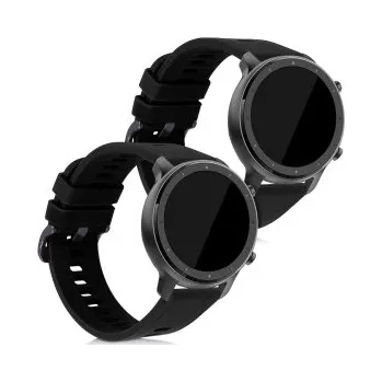 Příslušenství k chytrým hodinkám 2x Náramek pro Xiaomi Huami Amazfit GTR (47mm) - černá