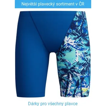 Chlapecké plavky Speedo Digital Allover V-Cut Boys Swim Shorts Navy 116cm