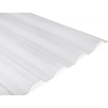 Střecha Covernit Trapézový polykarbonát čirý s jemnou strukturou 2000 x 1060 x 0,9 mm